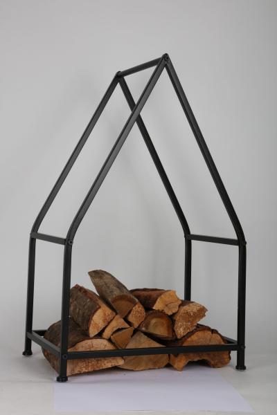 Metall Kaminholzgestell Haus schwarz